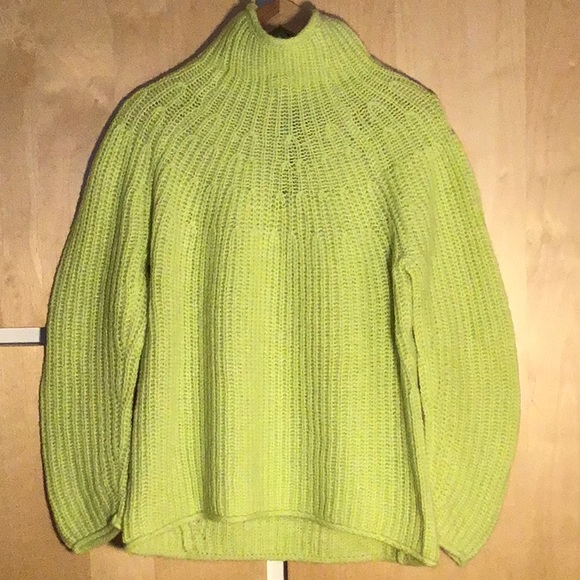 RAG & BONE Joseph Cozy Soft Citron Sweater S / M - Picture 7 of 16